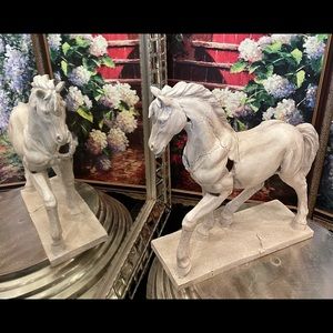 Hand made White Horse Figurine / Equestrian lovers/ Beautiful lasting gift